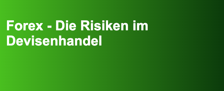 Forex - Die Risiken im Devisenhandel- FXGuide.de